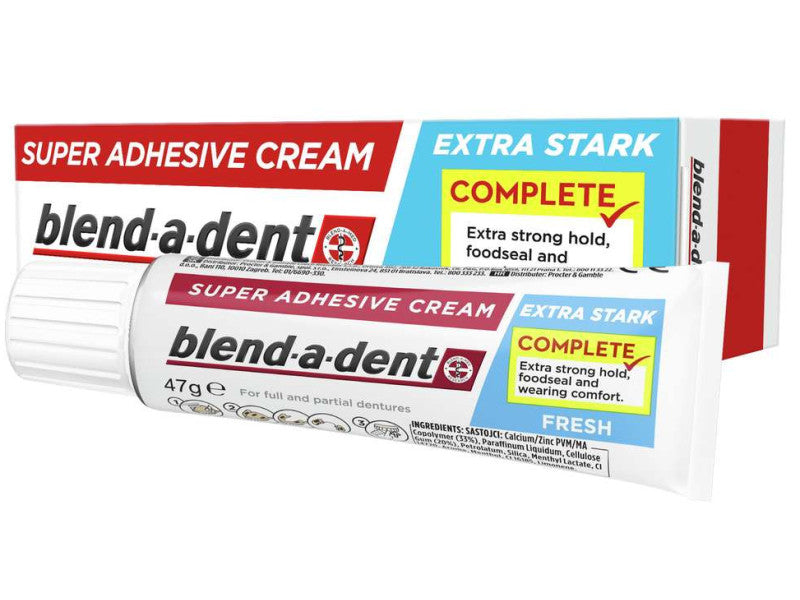 Blend-a-Dent Protézisragasztó Fresh Mint 47 gr/világoskék