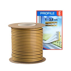 Tömítőprofil öntapadós epdm e fehér 100m