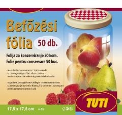 Tuti befőzési fólia 17,5x17,5 cm 50 db