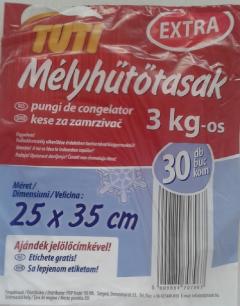 Tuti hűtőtasak 3 kg 25 x 35 cm 30 db-os extra