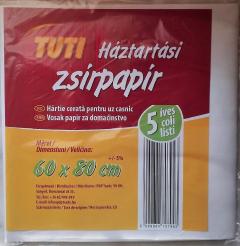 Tuti zsírpapír háztartási 5 íves