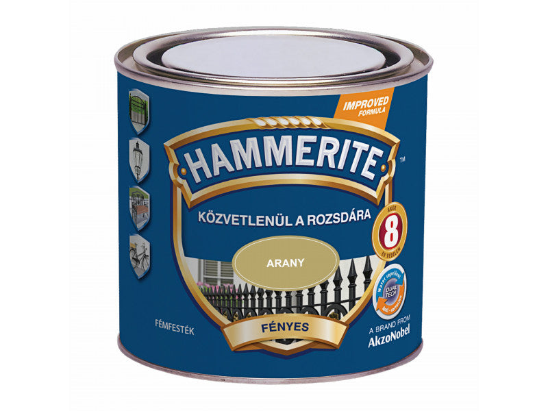 Hammerite fényes arany 250 ml