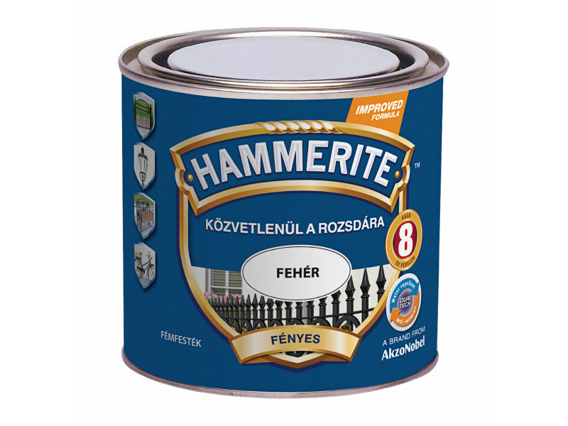 Hammerite fényes fehér 250 ml