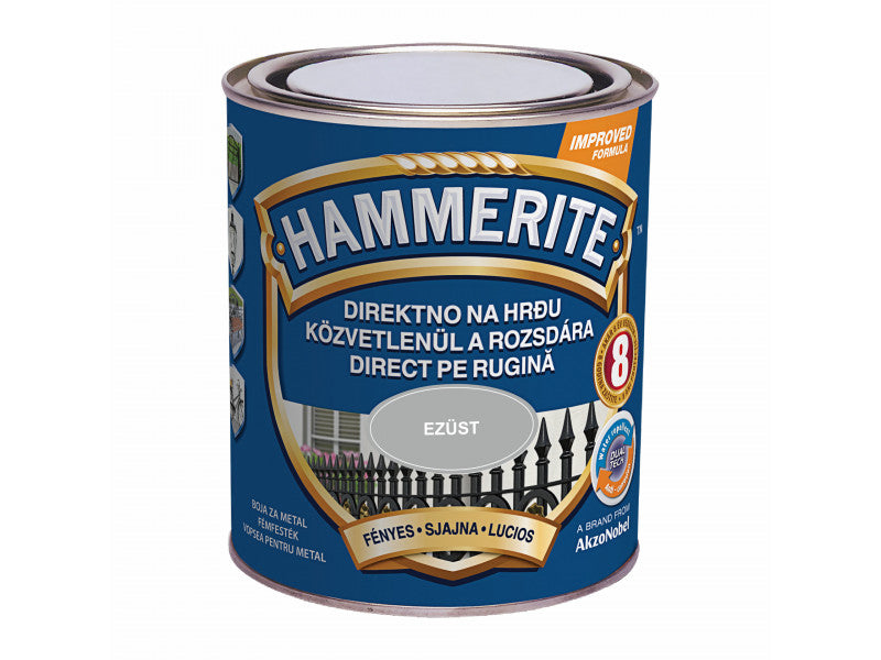 Hammerite fényes ezüst 750 ml