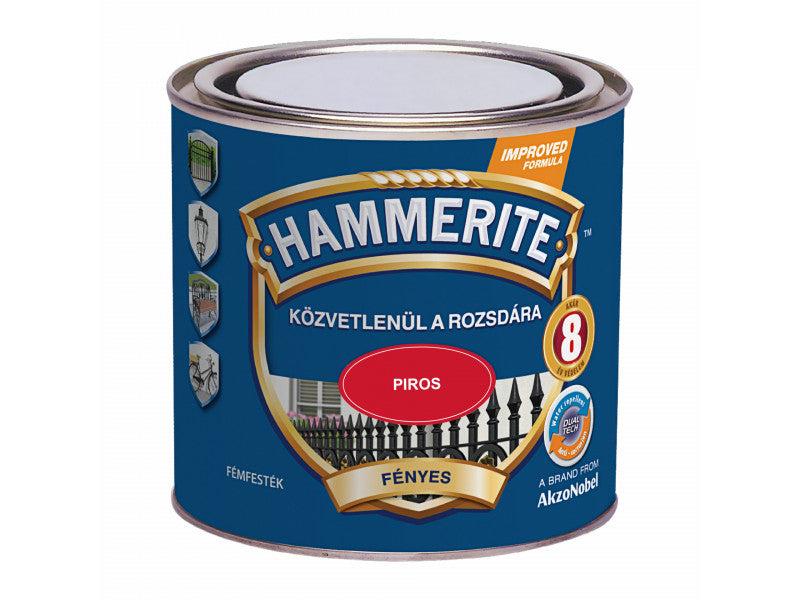 Hammerite fényes piros 250 ml