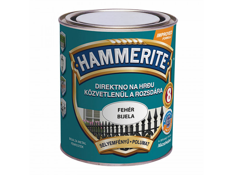 Hammerite szatén fehér 750 ml