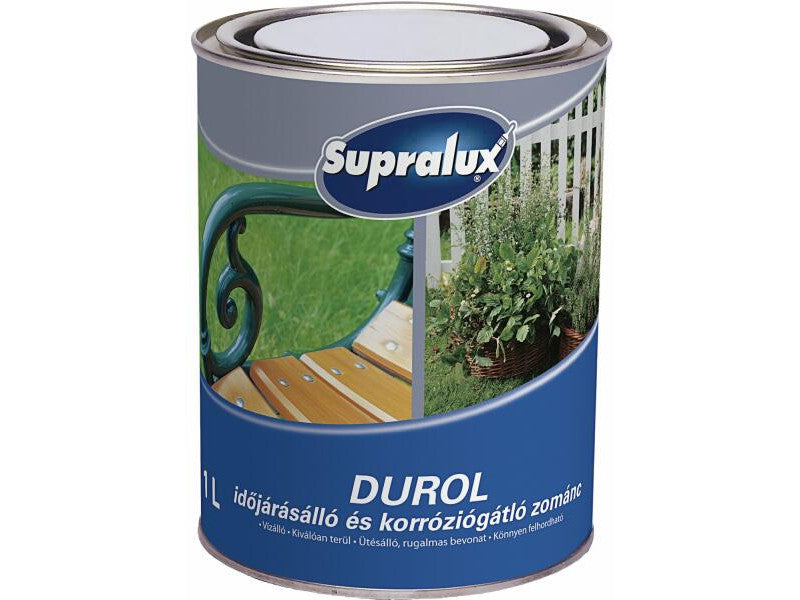 Supralux Durol időjárásálló zománc piros 1L