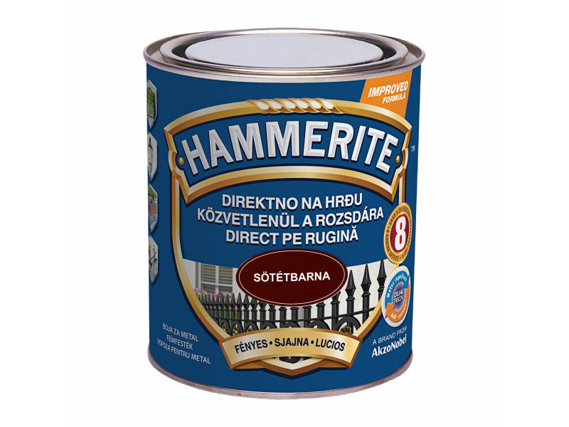 Hammerite fényes sötétbarna 750 ml