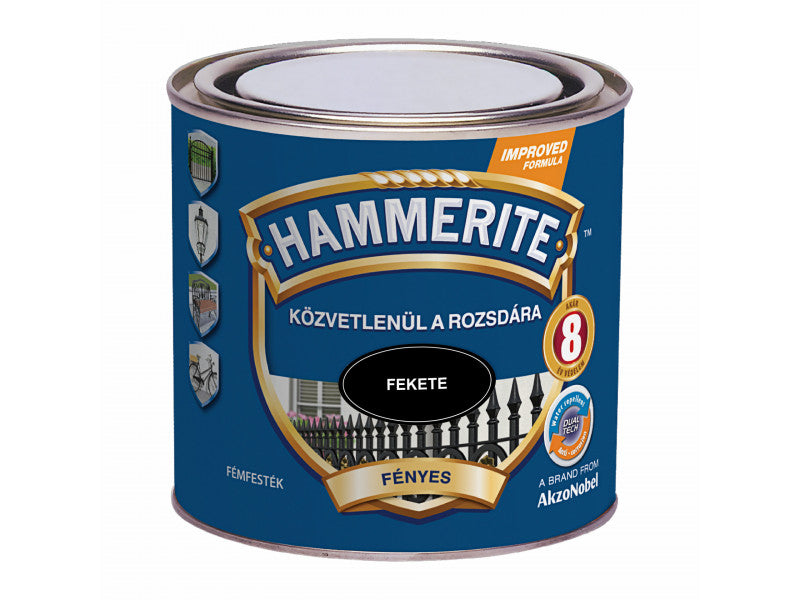 Hammerite fényes fekete 250 ml