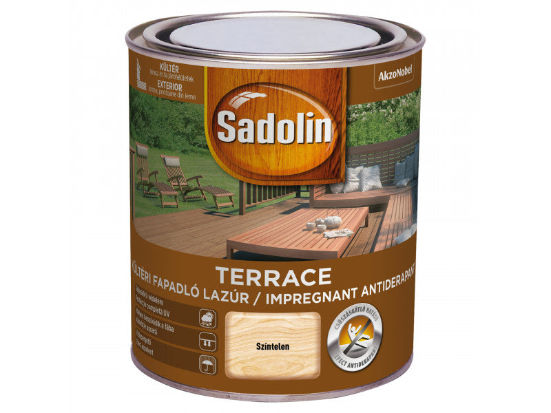 Sadolin terasz kültéri lazúr színtelen 0,75L