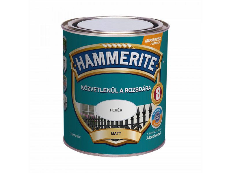 Hammerite matt fehér 0,75 lit