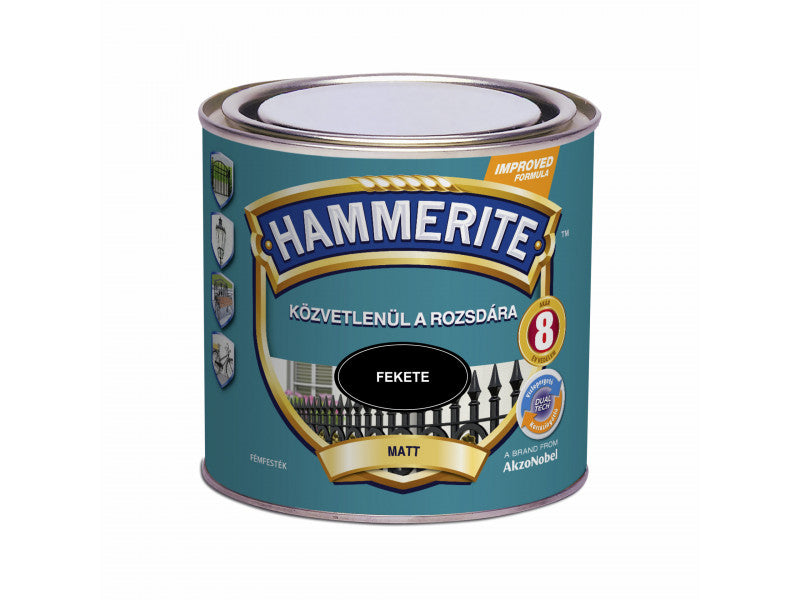 Hammerite matt fekete 0,25 lit
