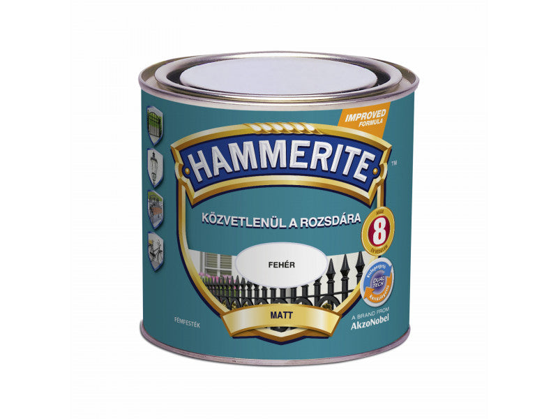Hammerite matt fehér 0,25L