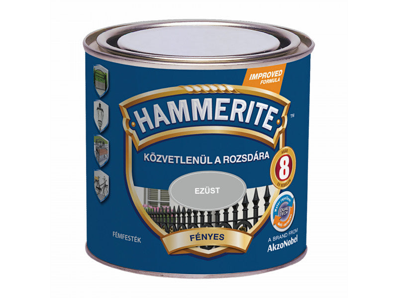 Hammerite fényes ezüst 250 ml