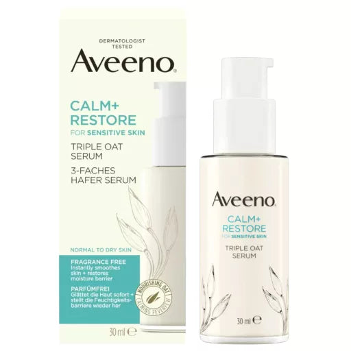 Aveeno Calm+Restore hármas hatású arcszérum zabbal 30 ml
