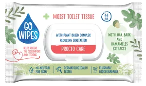 GoWipes Premium Comfort nedves toalettpapír flip-top 44 db 20#