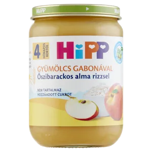 Hipp 4 Hónapos Bio Őszibarack Alma Rizs 190g #6