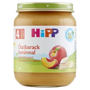 Hipp 4 Hónapos Bio Őszibarack Banánnal 125g #6