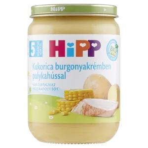 Hipp 5 Hónapos Kukorica Burgonyakrém Pulykával 190g #6
