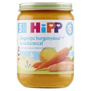 Hipp 5 Hónapos Sárgarépa Burgonya Vadlazaccal 190g #6