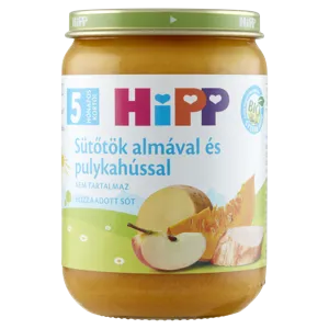 Hipp 5 Hónapos Sütőtök Alma Pulykahússal 190g #6