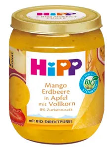 Hipp 6 Hónapos Alma-Mangó-Eper Teljes Gabonával 160g #6