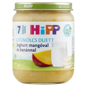 Hipp 7 Hónapos Joghurt Mangóval és Banánnal 160g #6