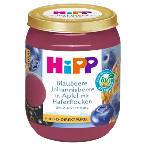 Hipp 8 Hónapos Alma-Áfonya-Fribizli Zabpehellyel 160g #6