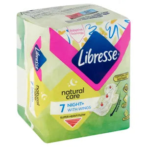 Libresse Natúráls Care egészségügyi betét maxi éjszakai 7 db 12#