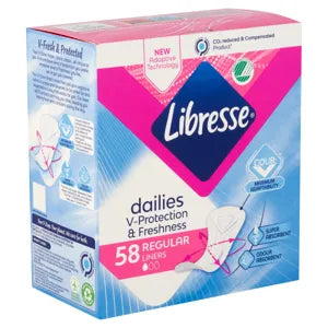 Libresse Normal gazdaságos csomag tisztító betét 58 db 5#