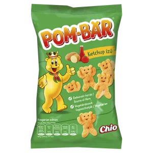 Pom-bär ketchup ízű burgonyasnack chips 50g