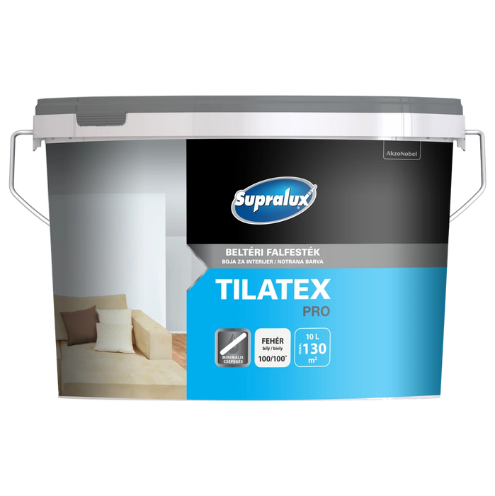Supralux Tilatex Pro beltéri falfesték fehér 10 lit