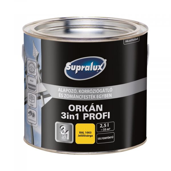 Supralux Orkán 3in1 Profi RAL1003 Jelölősárga 2,5 lit