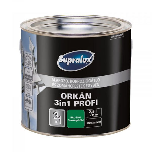 Supralux Orkán 3in1 Profi RAL6001 Smaragdzöld 2,5 lit

