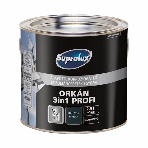 Supralux Orkán 3in1 Profi RAL7016 Antracit 2,5 lit