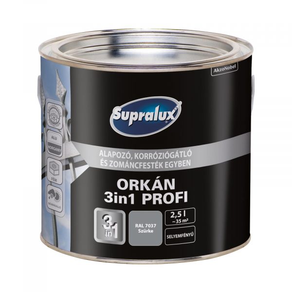 Supralux Orkán 3in1 Profi RAL7037 Szürke 2,5 lit