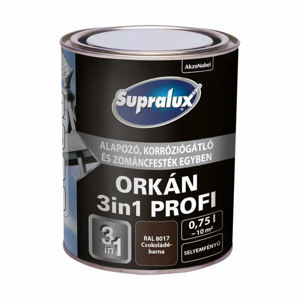 Supralux Orkán 3in1 Profi RAL8017 Csokoládébarna 0,75 lit
