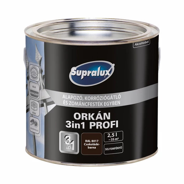 Supralux Orkán 3in1 Profi RAL8017 Csokoládébarna 2,5 lit