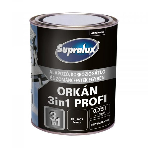 Supralux Orkán 3in1 Profi RAL9005 Fekete 0,75 lit