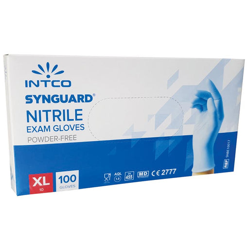 Synguard nitril védőkesztyű, XL méret, púdermentes, 100 db