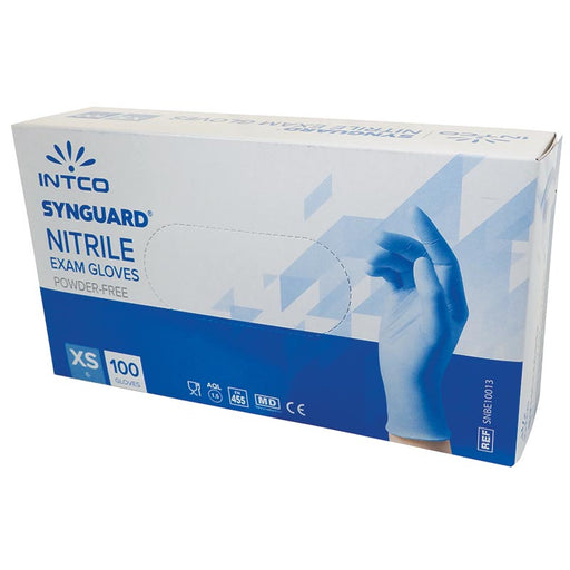 Synguard nitril védőkesztyű, XS méret, púdermentes, 100 db