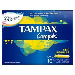 Tampax compak regular tampon 16db 6# 