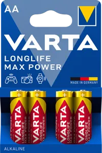 Varta Longlife Max Power Alkaline Ceruzaelem 4 db-os Bliszter #20