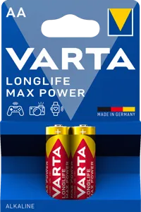 Varta Longlife Max Power alkáli ceruza elem AA LR06 BL4 1,5V 2 db