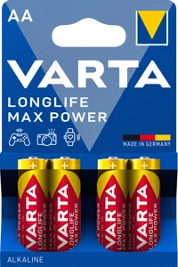 Varta Longlife Max Power alkáli ceruza elem AA LR06 BL4