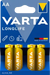 Varta Longlife alkáli ceruza elem AA LR06 BL4