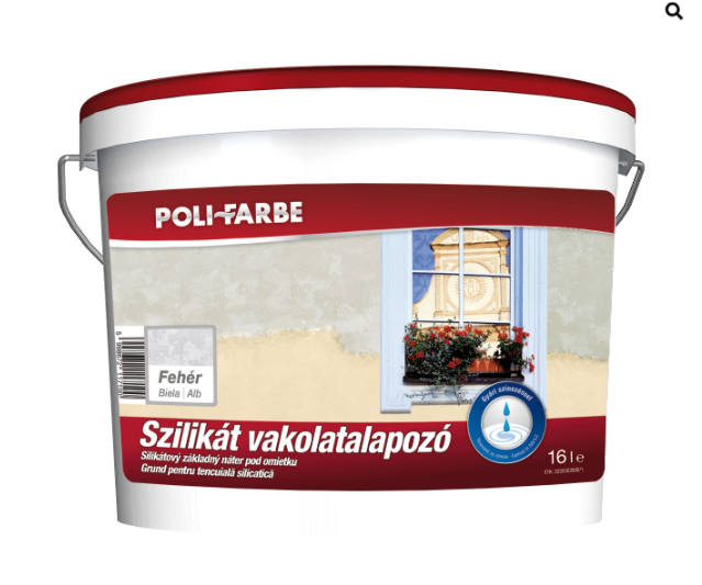 Polifarbe szilikát vakolat alap. fehér (5886) 16l
