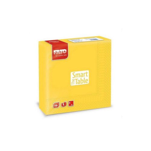Fato szalvéta citromsárga 33x33cm 2 rétegű 50 lap/csomag