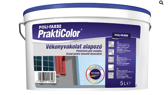 Prakticolor vakolat alapozó fehér 5 l