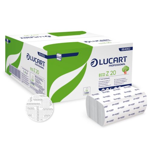 Lucart eco z hajtogatott kéztörlő recy lap/karton 20 z 2 rétegű 15x200